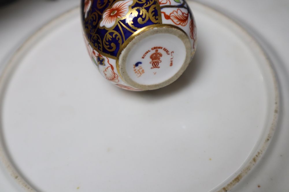 A pair of Helena Wolfsohn vases with covers in early Meissen style, 27cm and three other items